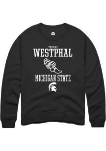 Thomas Westphal Rally Mens Black Michigan State Spartans NIL Sport Icon Crew Sweatshirt