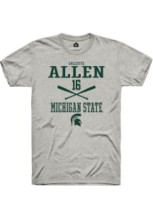 Collette Allen Ash Michigan State Spartans NIL Sport Icon Short Sleeve T Shirt