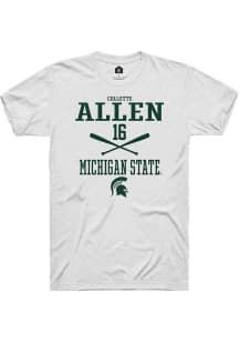 Collette Allen White Michigan State Spartans NIL Sport Icon Short Sleeve T Shirt