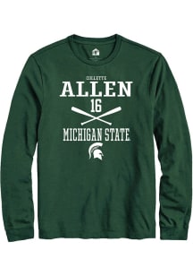 Collette Allen Rally Mens Green Michigan State Spartans NIL Sport Icon Tee
