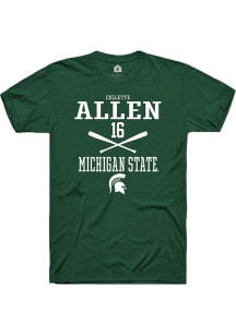 Collette Allen Green Michigan State Spartans NIL Sport Icon Short Sleeve T Shirt