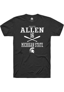Collette Allen Black Michigan State Spartans NIL Sport Icon Short Sleeve T Shirt