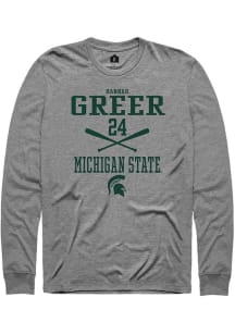 Hannah Greer Rally Mens Graphite Michigan State Spartans NIL Sport Icon Tee
