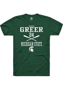 Hannah Greer Green Michigan State Spartans NIL Sport Icon Short Sleeve T Shirt