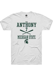 Mik Anthony White Michigan State Spartans NIL Sport Icon Short Sleeve T Shirt