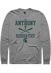 Mik Anthony Rally Mens Graphite Michigan State Spartans NIL Sport Icon Tee