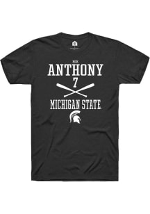 Mik Anthony Black Michigan State Spartans NIL Sport Icon Short Sleeve T Shirt