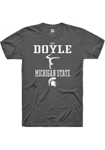 Amy Doyle Dark Grey Michigan State Spartans NIL Sport Icon Short Sleeve T Shirt