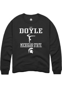 Amy Doyle Rally Mens Black Michigan State Spartans NIL Sport Icon Crew Sweatshirt