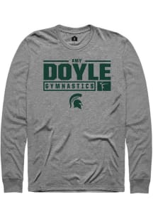 Amy Doyle Rally Mens Graphite Michigan State Spartans NIL Stacked Box Tee