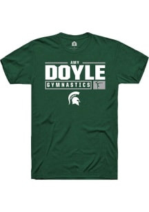 Amy Doyle Green Michigan State Spartans NIL Stacked Box Short Sleeve T Shirt