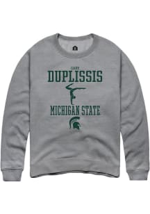 Cady Duplissis Rally Mens Graphite Michigan State Spartans NIL Sport Icon Crew Sweatshirt