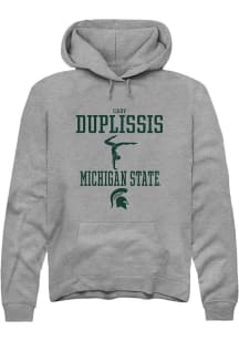 Cady Duplissis Rally Mens Graphite Michigan State Spartans NIL Sport Icon Hooded Sweatshirt