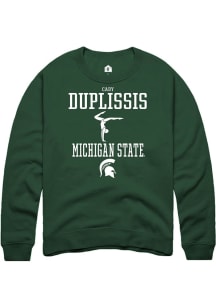 Cady Duplissis Rally Mens Green Michigan State Spartans NIL Sport Icon Crew Sweatshirt