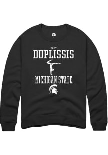 Cady Duplissis Rally Mens Black Michigan State Spartans NIL Sport Icon Crew Sweatshirt
