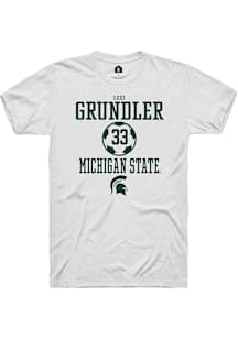 Lexi Grundler  Michigan State Spartans White Rally NIL Sport Icon Short Sleeve T Shirt
