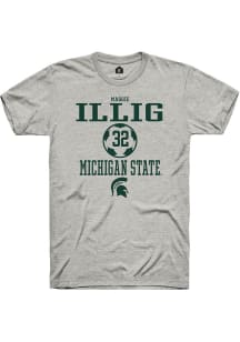 Maggie Illig Ash Michigan State Spartans NIL Sport Icon Short Sleeve T Shirt