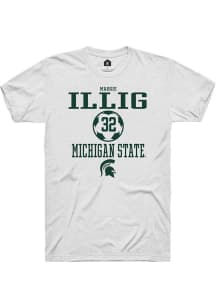 Maggie Illig White Michigan State Spartans NIL Sport Icon Short Sleeve T Shirt