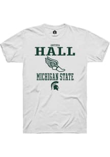 Anyssa Hall White Michigan State Spartans NIL Sport Icon Short Sleeve T Shirt