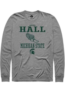 Anyssa Hall Rally Mens Graphite Michigan State Spartans NIL Sport Icon Tee