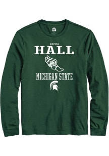 Anyssa Hall Rally Mens Green Michigan State Spartans NIL Sport Icon Tee