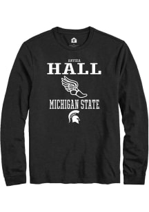 Anyssa Hall Rally Mens Black Michigan State Spartans NIL Sport Icon Tee