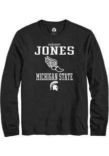 Margaret Jones Rally Mens Black Michigan State Spartans NIL Sport Icon Tee