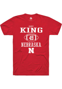 Danny King Red Nebraska Cornhuskers NIL Sport Icon Short Sleeve T Shirt