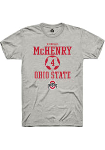 Nicholas McHenry Ash Ohio State Buckeyes NIL Sport Icon Short Sleeve T Shirt