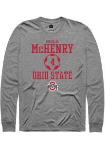 Nicholas McHenry Rally Mens Graphite Ohio State Buckeyes NIL Sport Icon Tee