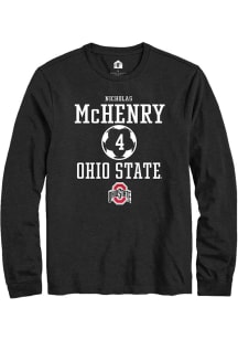Nicholas McHenry Rally Mens Black Ohio State Buckeyes NIL Sport Icon Tee