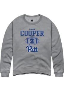 Lyndon Cooper Rally Mens Graphite Pitt Panthers NIL Sport Icon Crew Sweatshirt