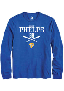 Holden Phelps  Pitt Panthers Blue Rally NIL Sport Icon Long Sleeve T Shirt