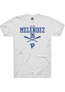 Jayden Melendez White Pitt Panthers NIL Sport Icon Short Sleeve T Shirt