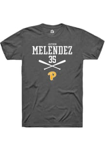 Jayden Melendez  Pitt Panthers Dark Grey Rally NIL Sport Icon Short Sleeve T Shirt