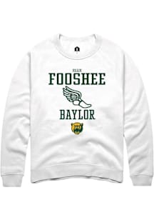 Ellie Fooshee  Rally Baylor Bears Mens White NIL Sport Icon Long Sleeve Crew Sweatshirt