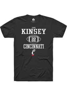 Zane Kinsey Black Cincinnati Bearcats NIL Sport Icon Short Sleeve T Shirt