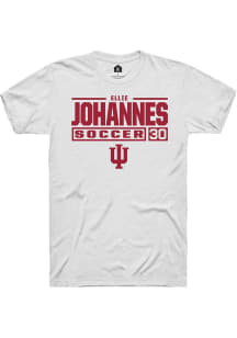 Ellie Johannes White Indiana Hoosiers NIL Sport Icon Short Sleeve T Shirt