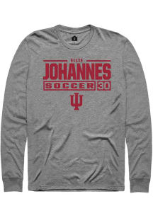 Ellie Johannes Rally Mens Graphite Indiana Hoosiers NIL Sport Icon Tee