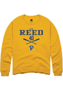 Ryan Reed Rally Mens Gold Pitt Panthers NIL Sport Icon Crew Sweatshirt