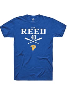 Ryan Reed Blue Pitt Panthers NIL Sport Icon Short Sleeve T Shirt