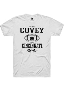 Manny Covey  Cincinnati Bearcats White Rally NIL Sport Icon Short Sleeve T Shirt