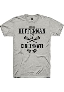 Brenna Heffernan Ash Cincinnati Bearcats NIL Sport Icon Short Sleeve T Shirt