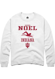 Raekwon Noel Rally Mens White Indiana Hoosiers NIL Sport Icon Crew Sweatshirt