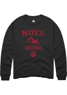 Raekwon Noel Rally Mens Black Indiana Hoosiers NIL Sport Icon Crew Sweatshirt