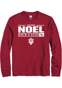 Raekwon Noel Rally Mens Red Indiana Hoosiers NIL Stacked Box Tee