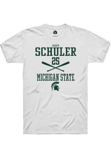 Jacey Schuler White Michigan State Spartans NIL Sport Icon Short Sleeve T Shirt