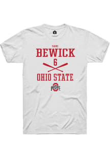 Sami Bewick White Ohio State Buckeyes NIL Sport Icon Short Sleeve T Shirt