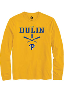 Caden Dulin  Pitt Panthers Gold Rally NIL Sport Icon Long Sleeve T Shirt