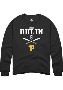 Caden Dulin Rally Mens Black Pitt Panthers NIL Sport Icon Crew Sweatshirt